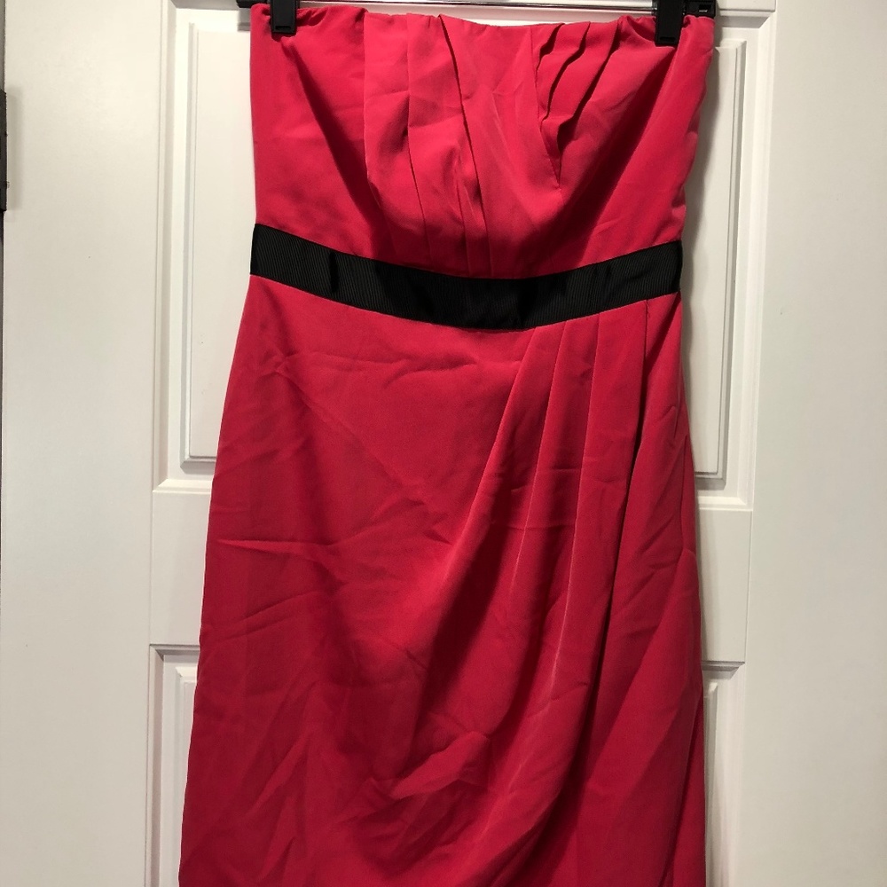 The Limited Pink and Black Strapless Dress Sz. 2